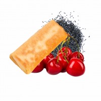 Млинці з маком та вишнею
